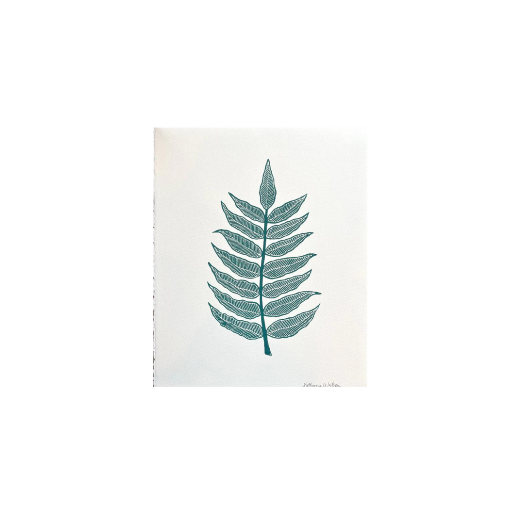 Hand Block Printed Art Print - No. 1043