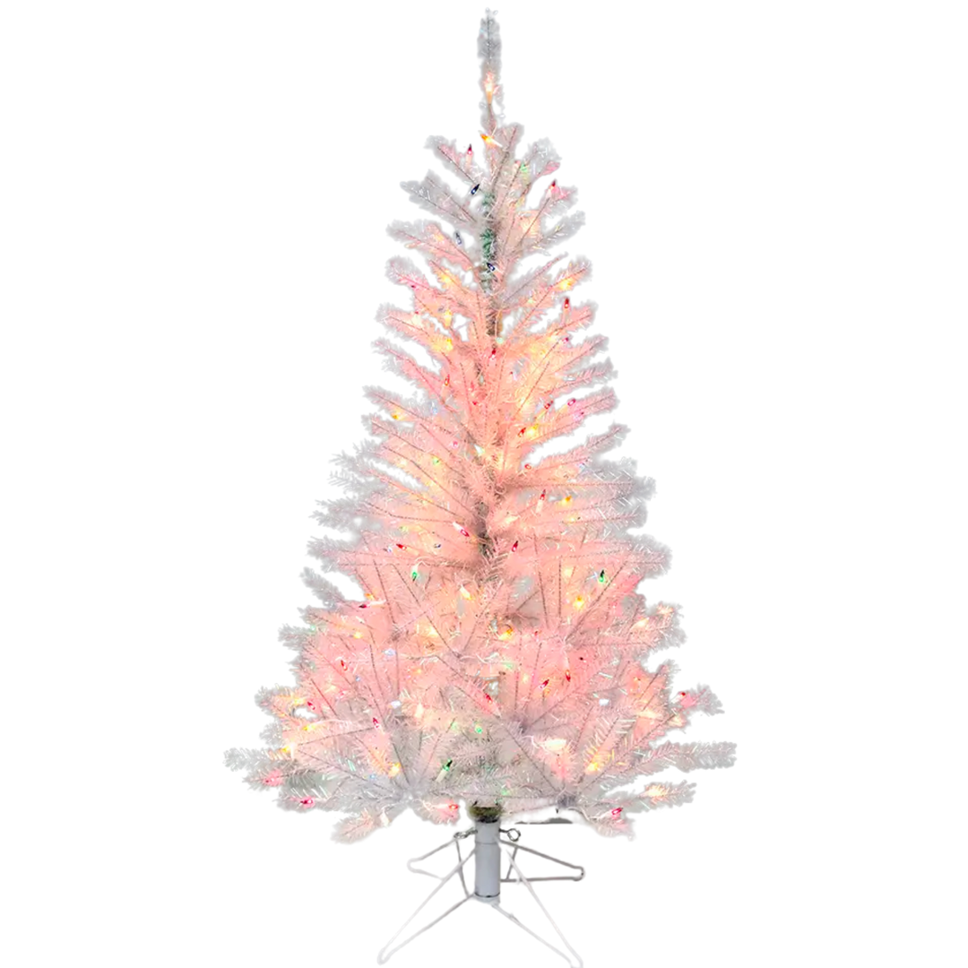 Prelit Glasten Pine Tree + Mult Lights 4.5'