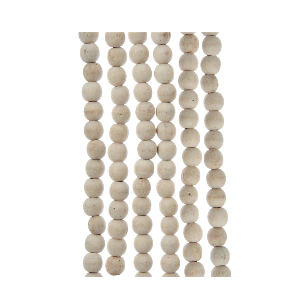 Natural Wood Beaded Garland