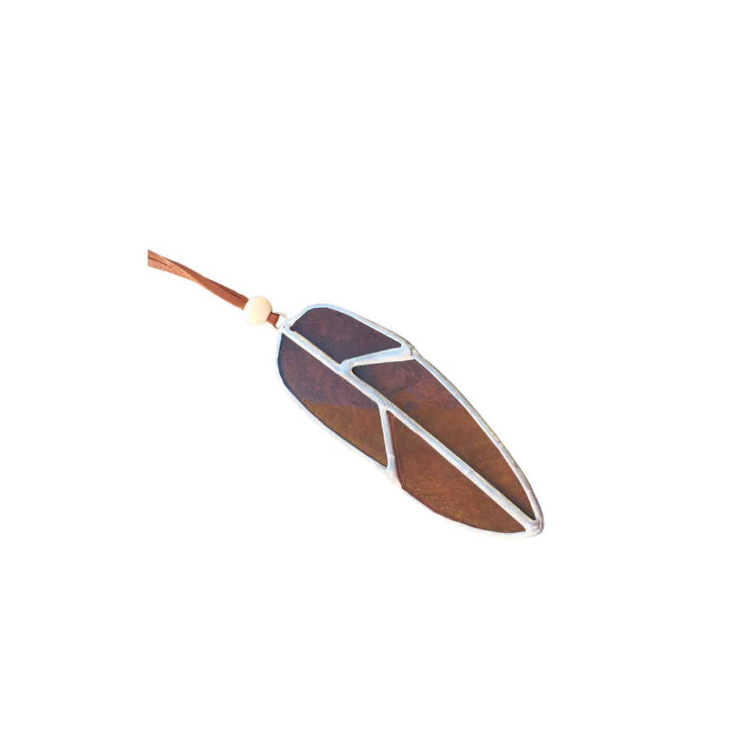Small Stained Glass Feather