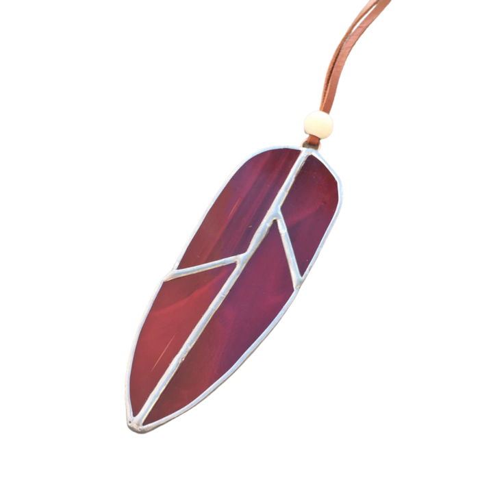 Small Stained Glass Feather