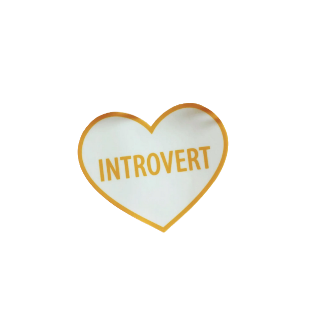 Introvert Heart Sticker