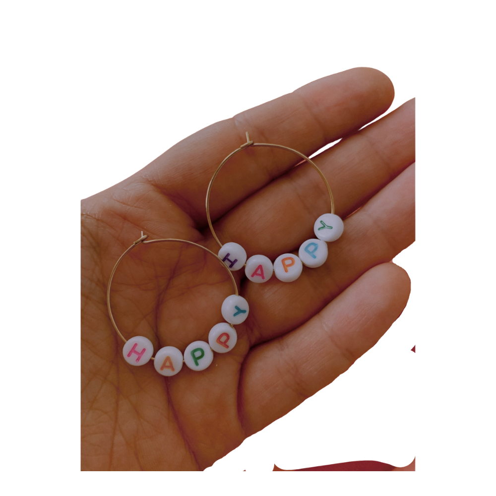 Happy Hoop Earrings