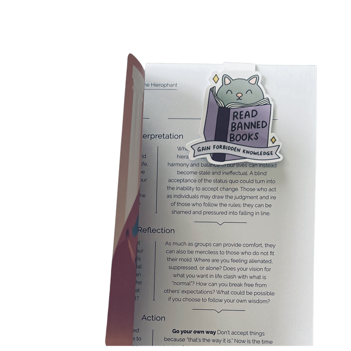 Read Banned Books Gain Forbidden Knowledge Magnetic Book Mark