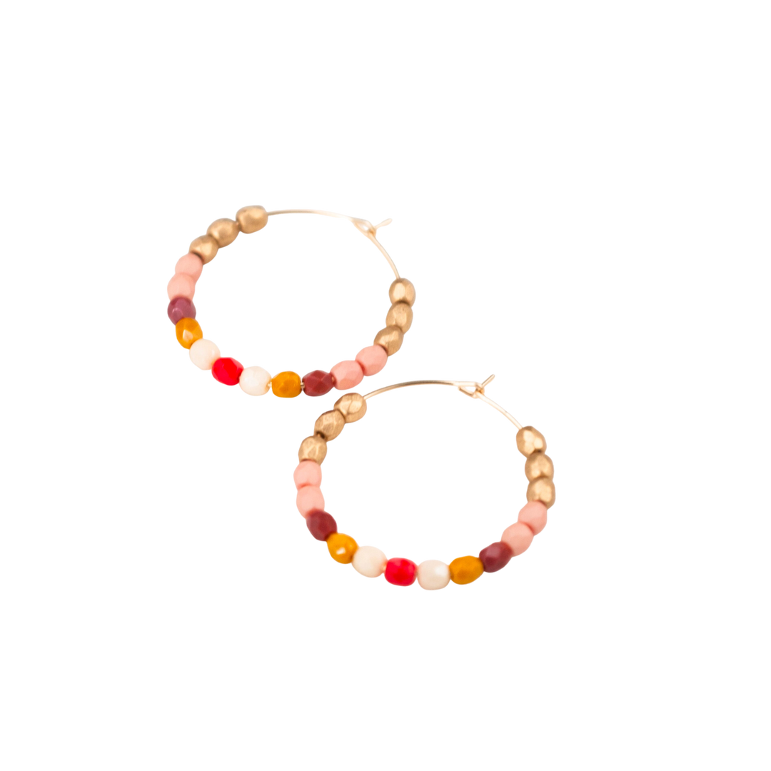 Red and Gold Hoops