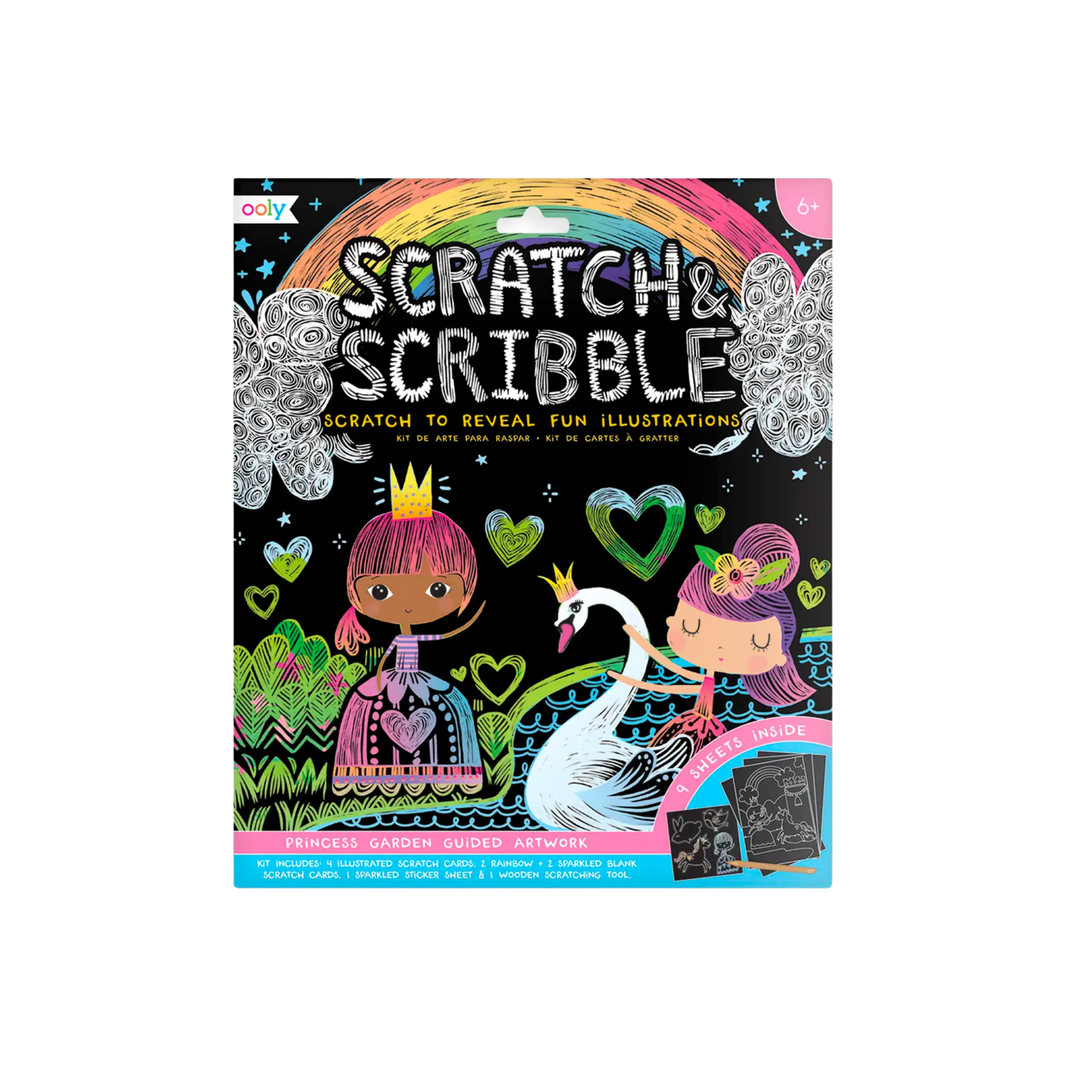 Scratch & Scribble Art Kit: Princess Garden