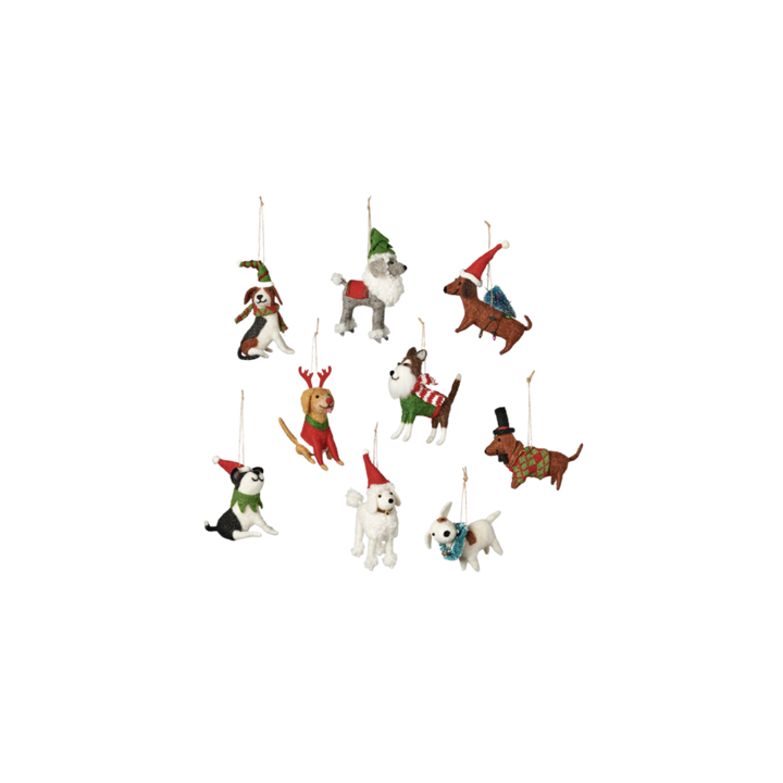 Dog Christmas Animal Ornament