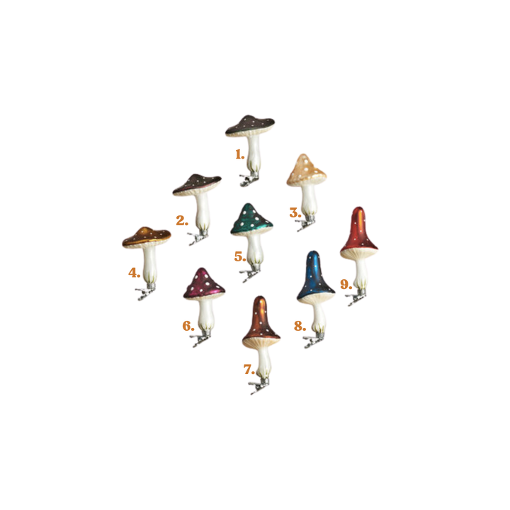 Mushroom Clip-on Ornament