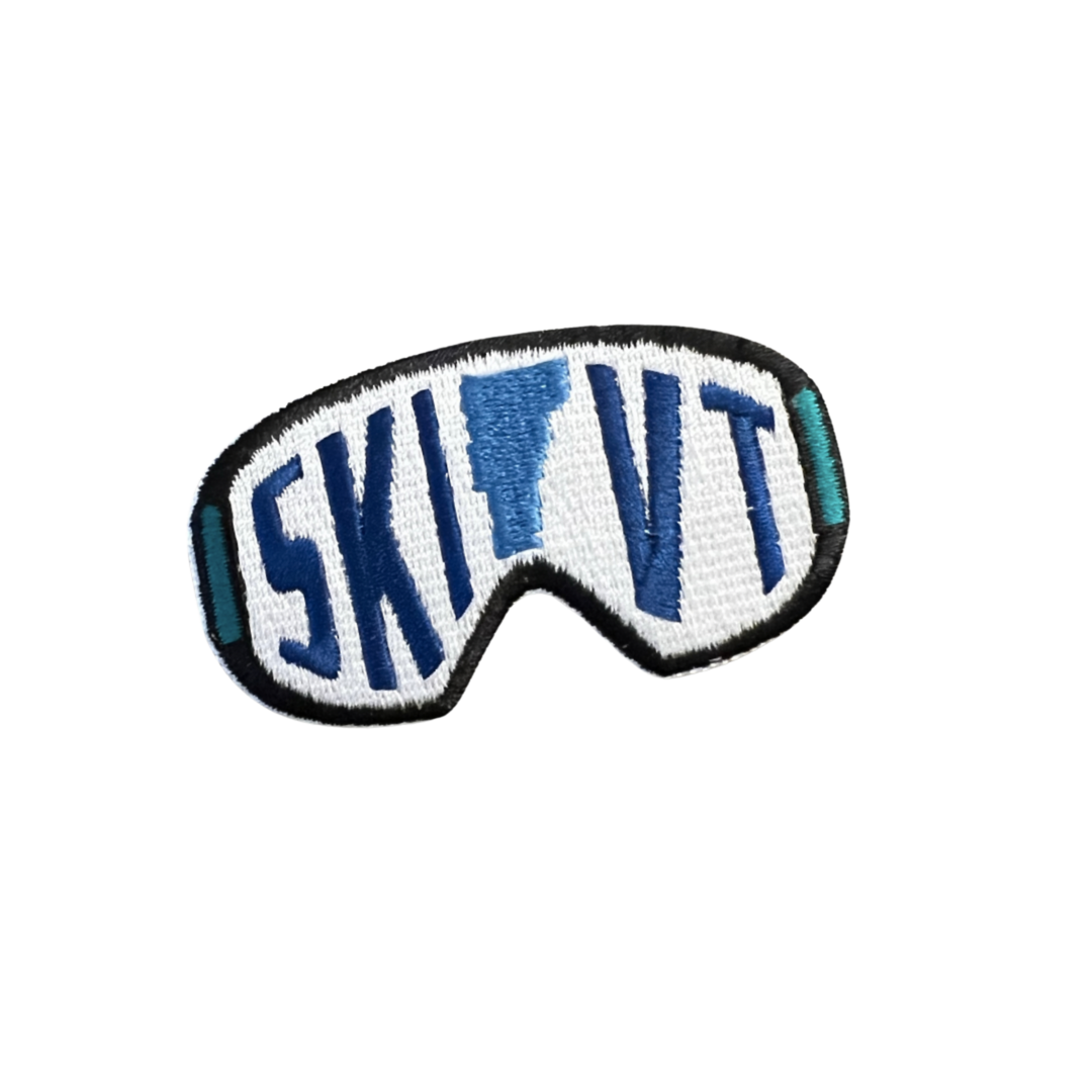 Ski Vermont Goggles Stick-On Patch