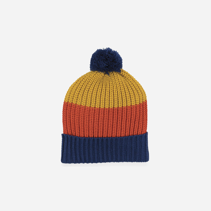 Kids Colorblock Pom Hat