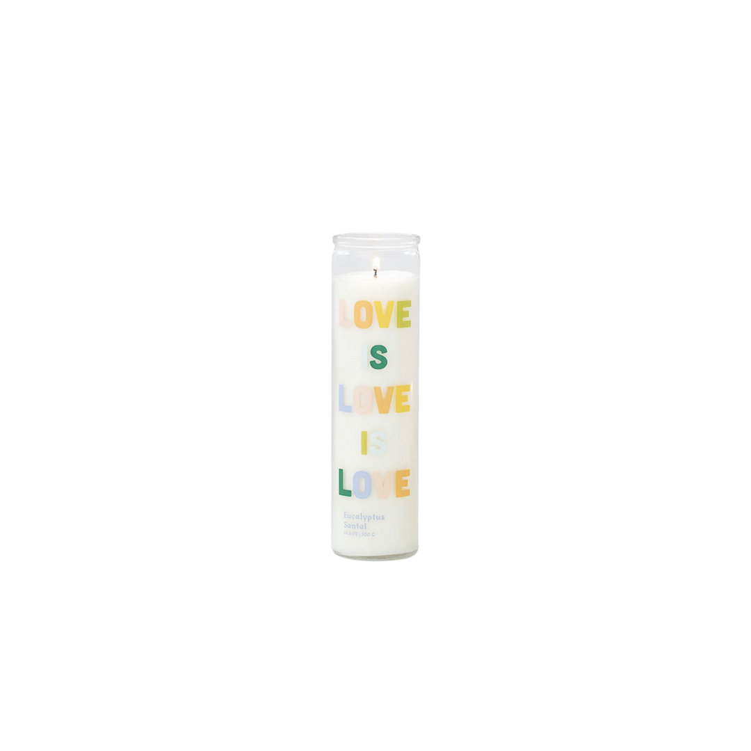 Spark Rainbow Love is Love Prayer Candle Love Intention Eucalyptus Santal