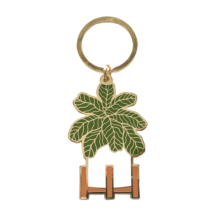 Fiddle Leaf Fig Keychain