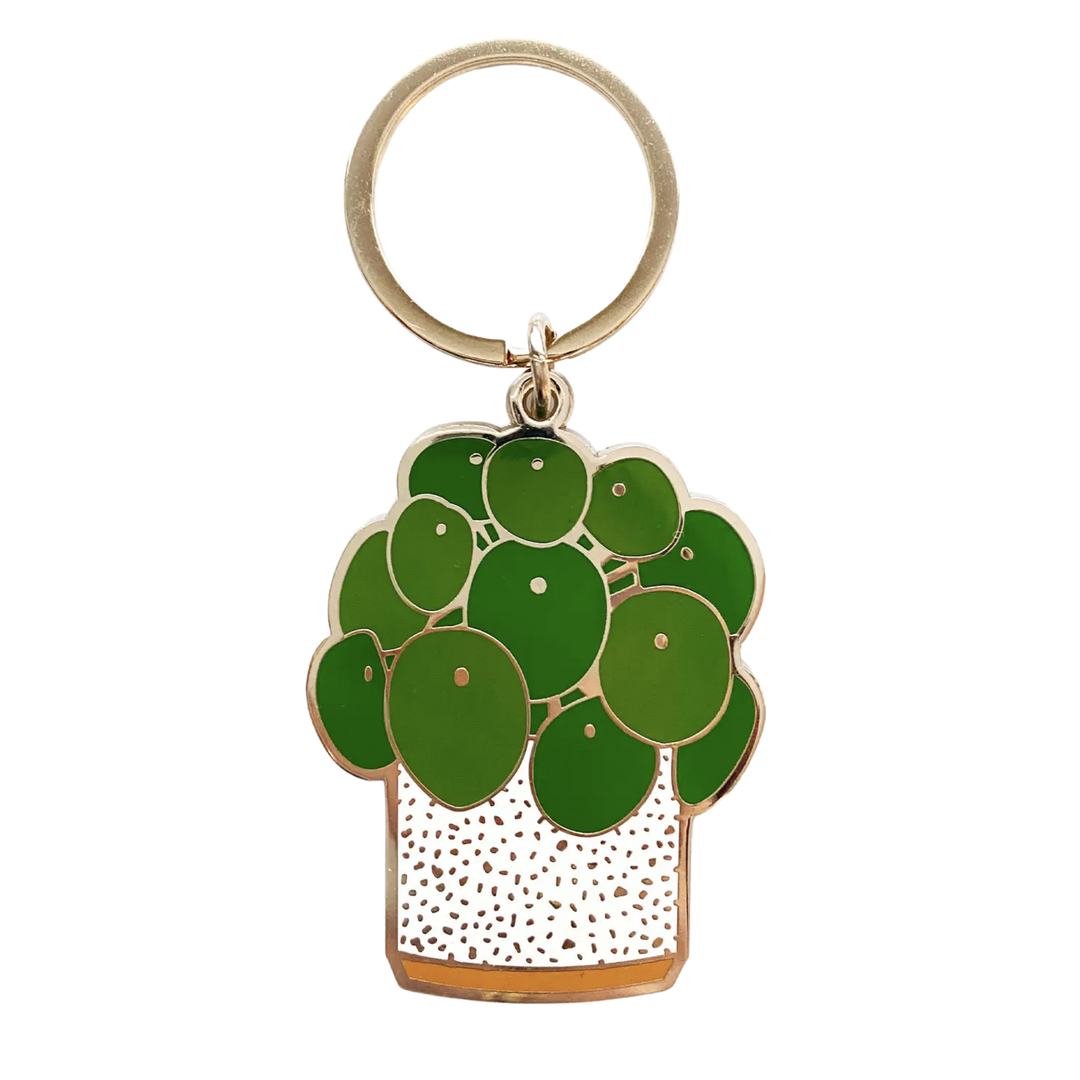 Pilea Keychain