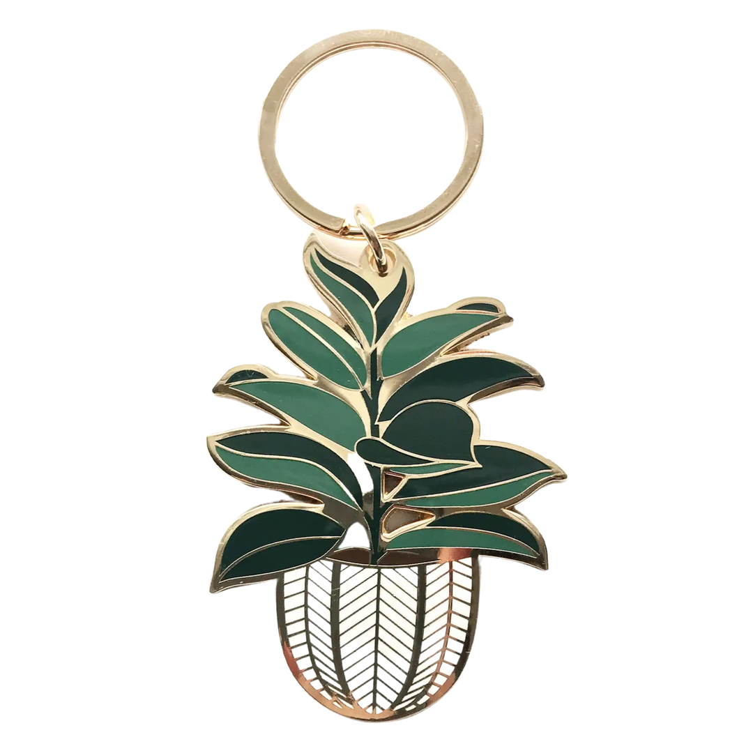Rubber Tree Keychain