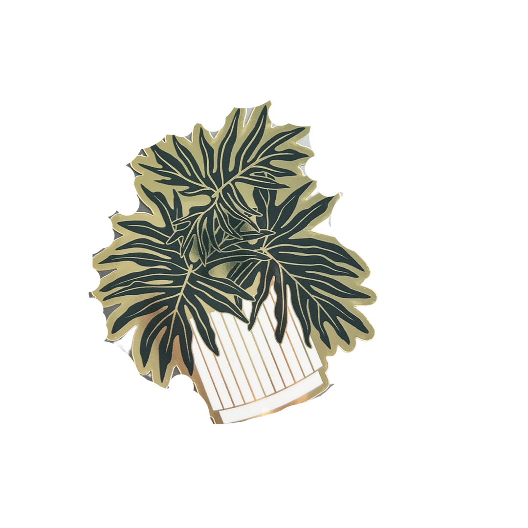 Split-Leaf Philodendron Plant Sticker
