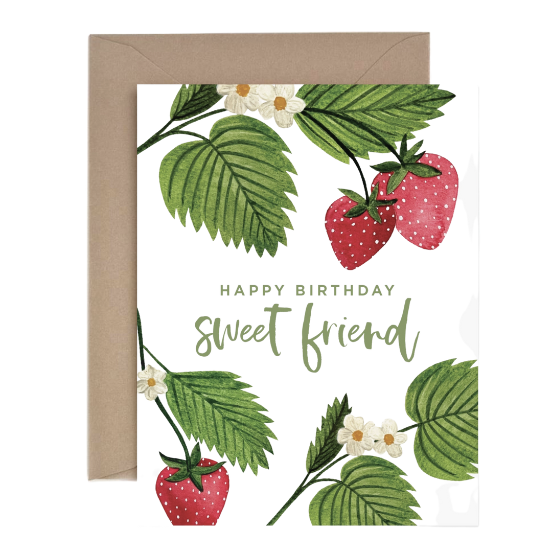 Sweet Friend Happy Birthday Greeting Card