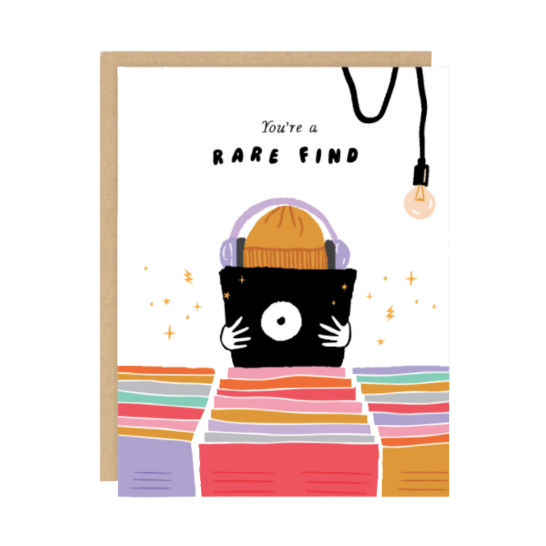 Rare Find Record Music Love Friendship Card