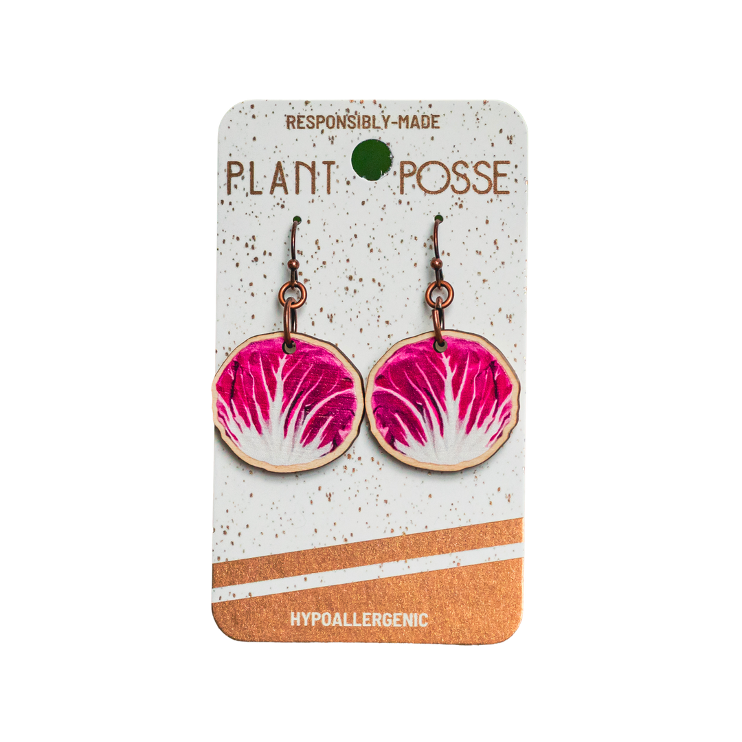 Radicchio Dangle Earrings