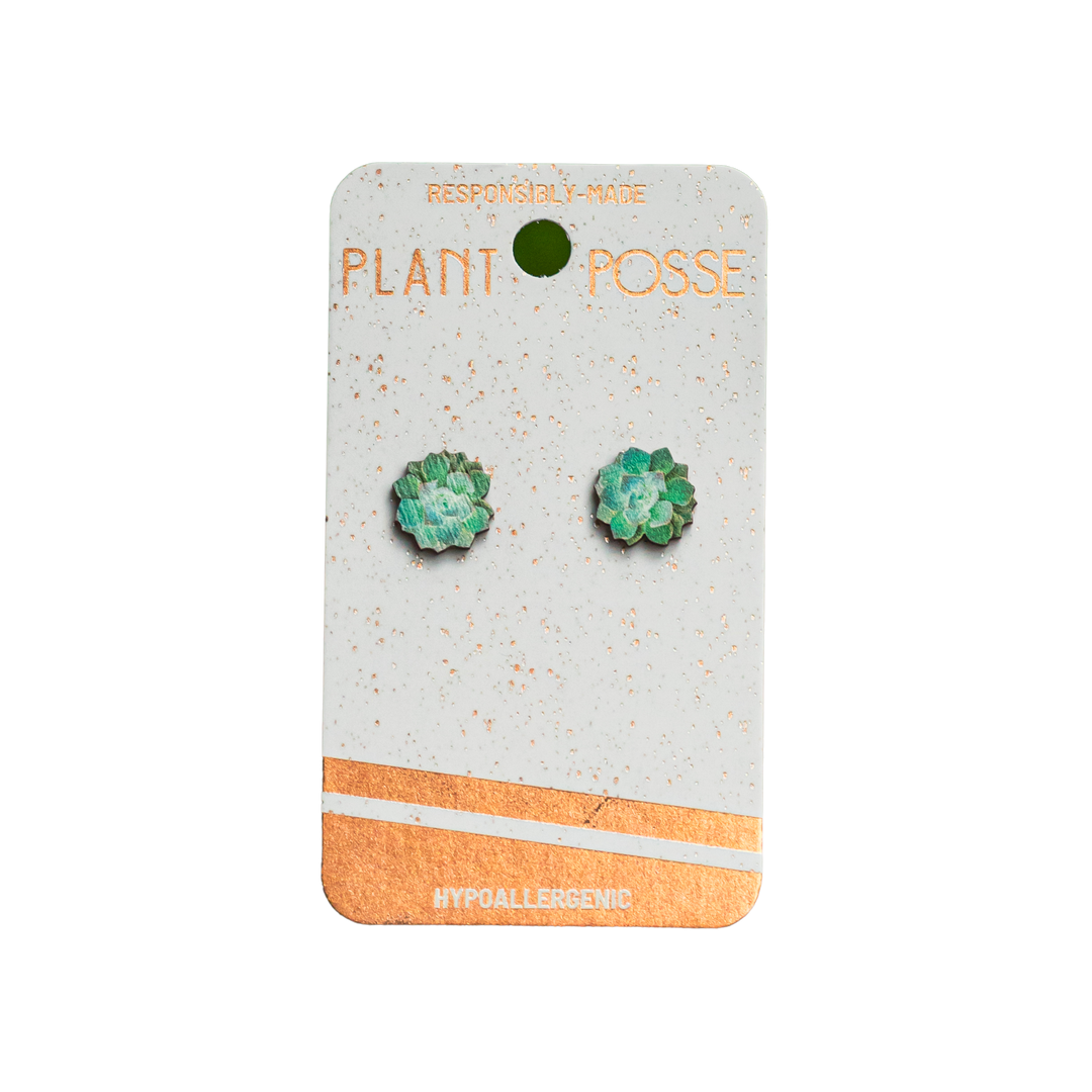 Succulent Stud Earrings