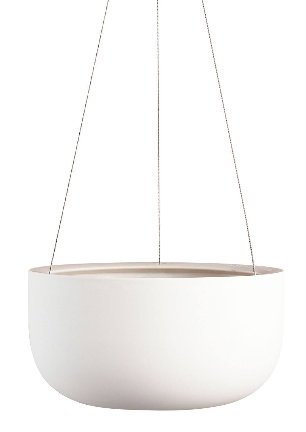 Raw Earth Hanging Planter - Chalk White