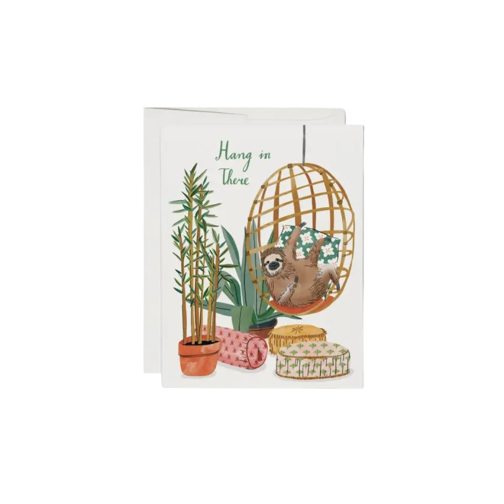 Chair Sloth Greeting Card