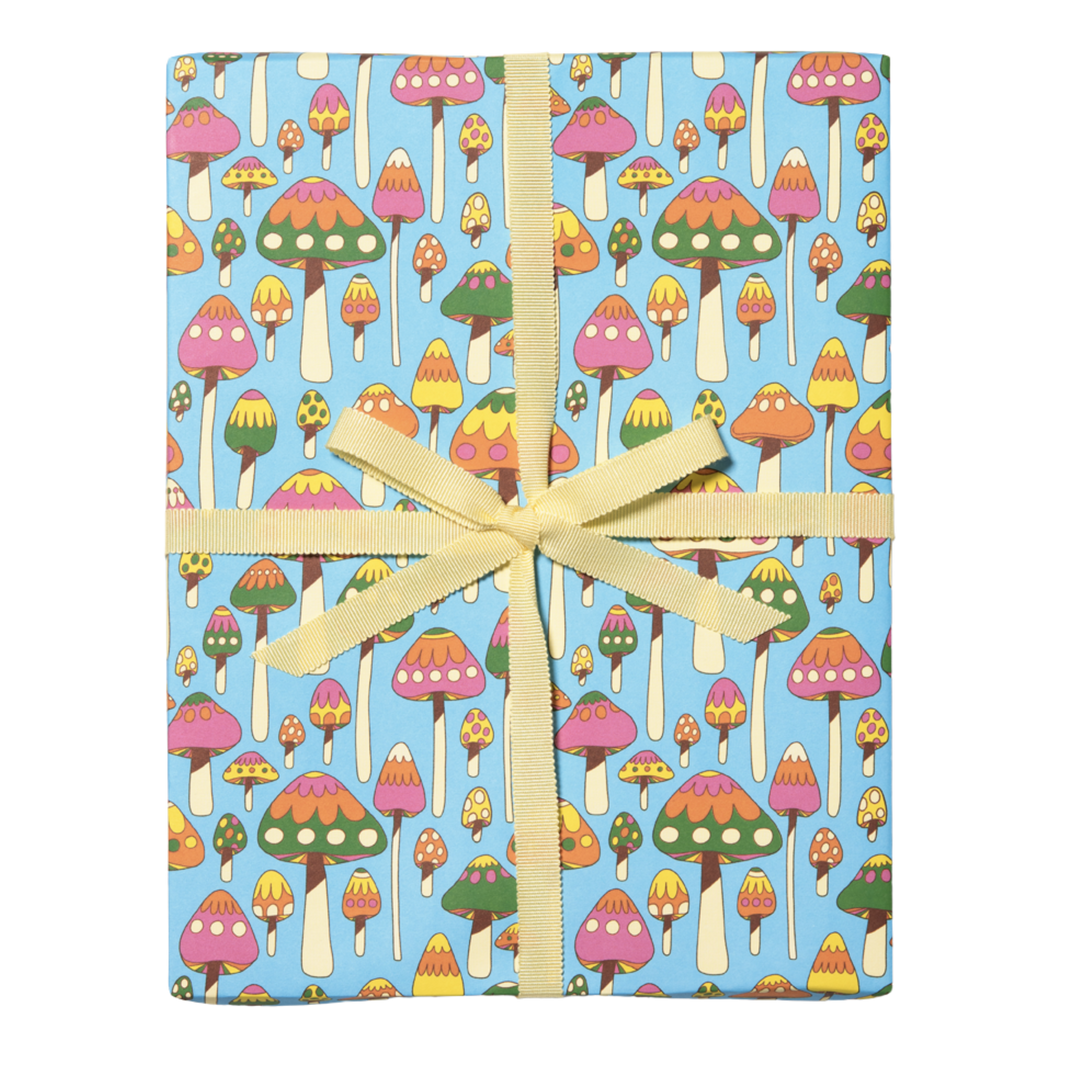Groovy Mushrooms Gift Wrap