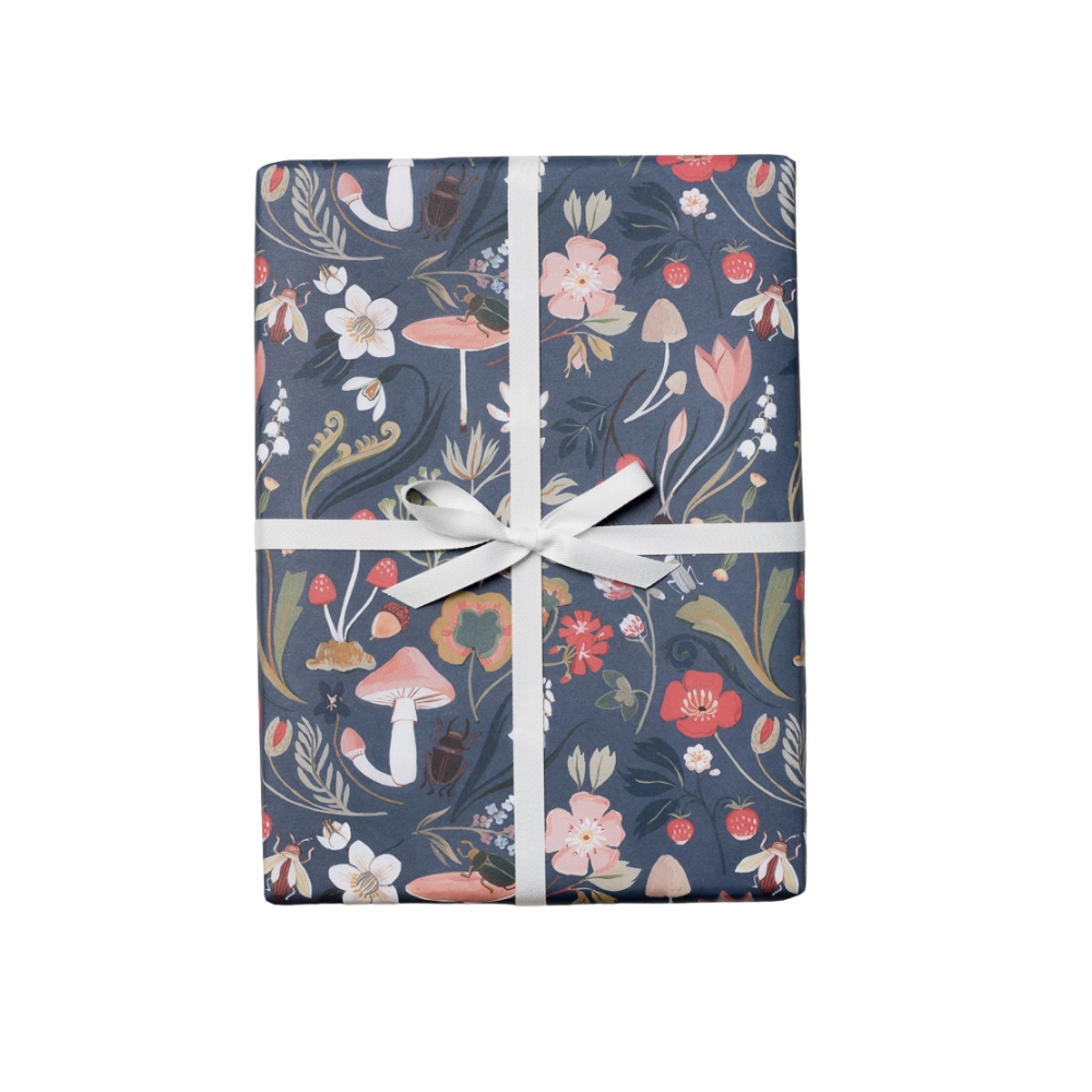 Forest Blue Gift Wrap