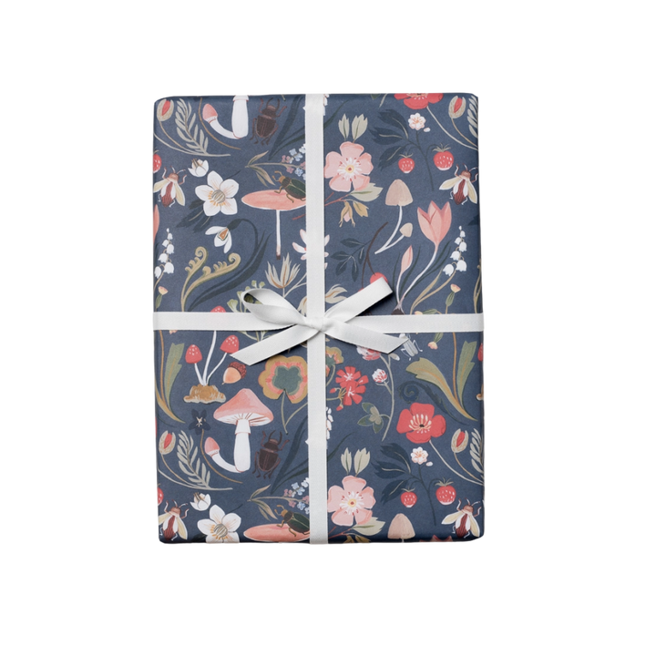 Forest Blue Gift Wrap