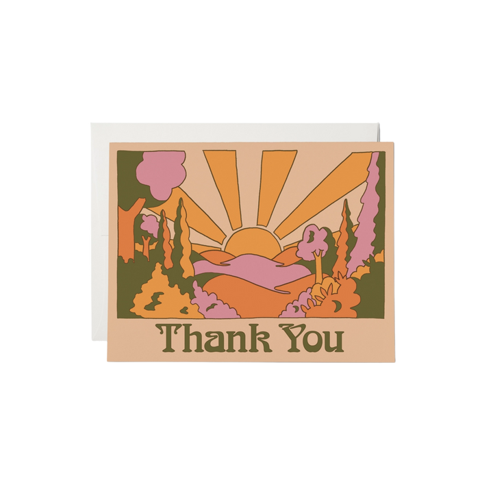 Sunrise Thank You Card