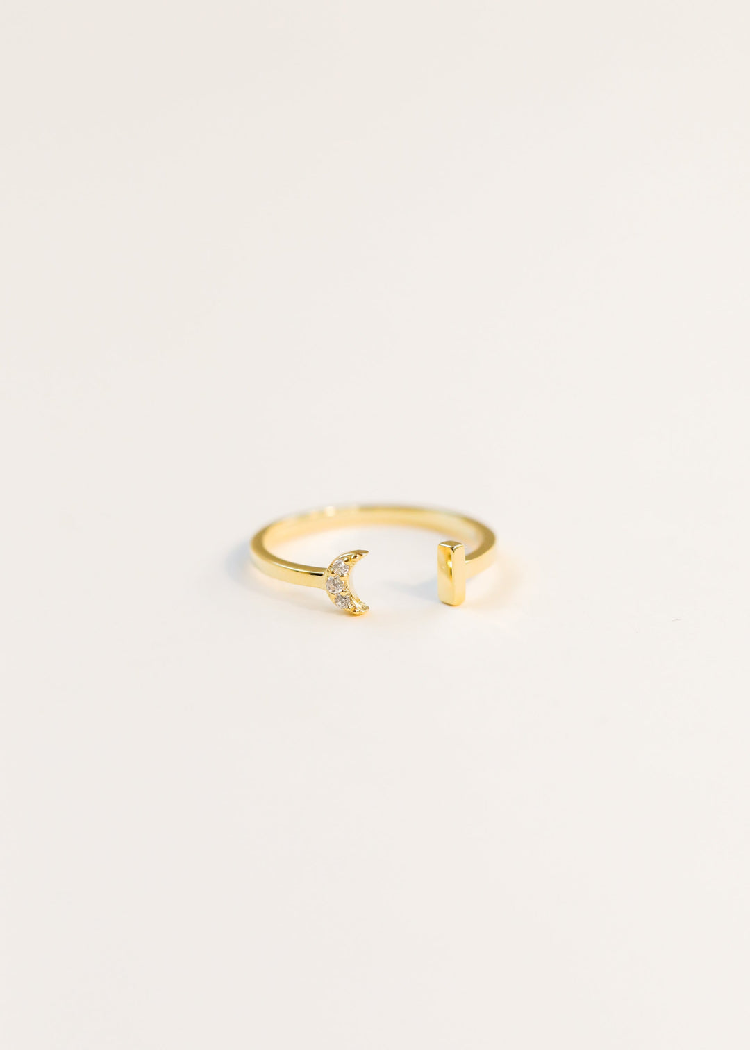 Crescent Moon Open Ring