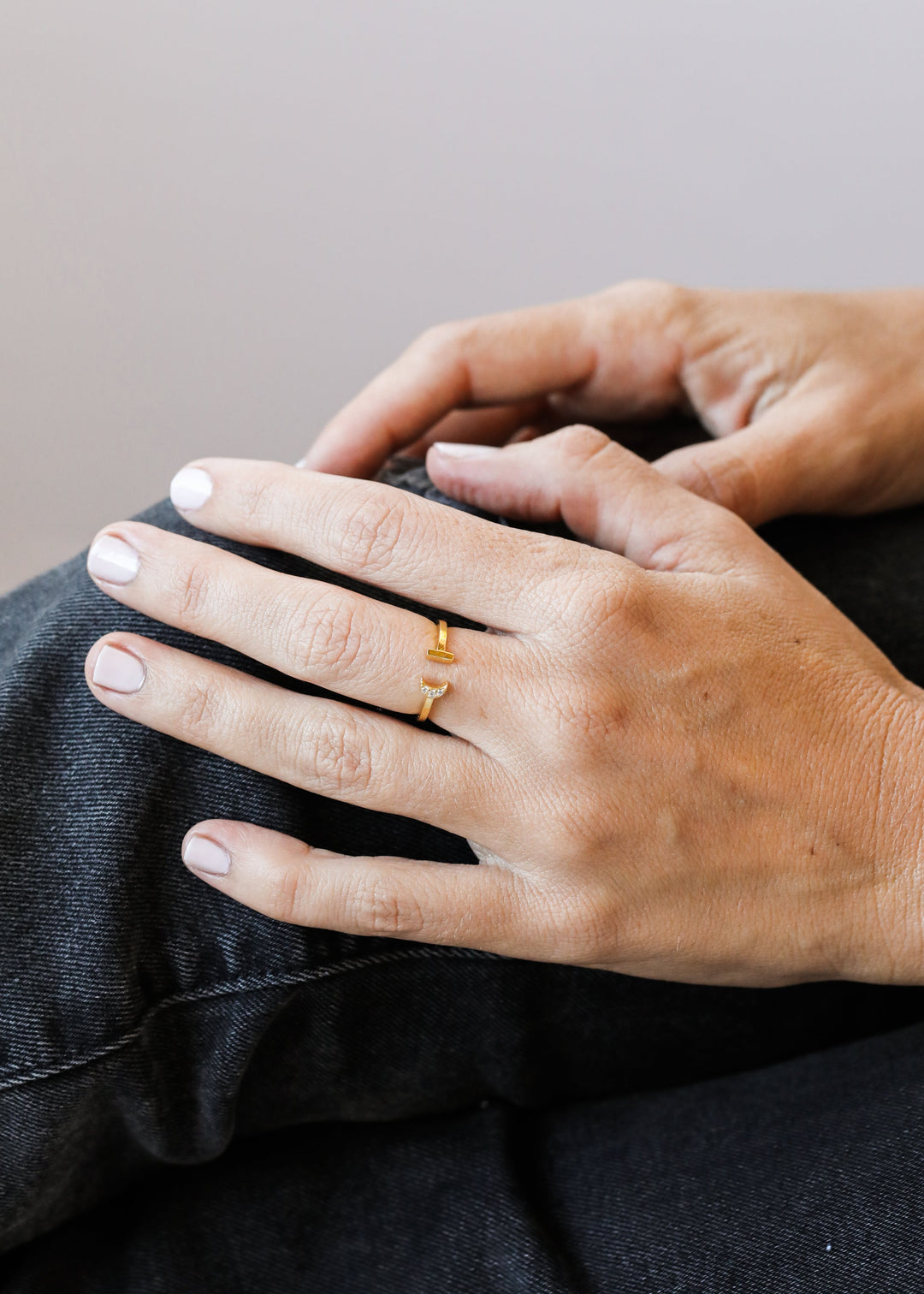 Crescent Moon Open Ring