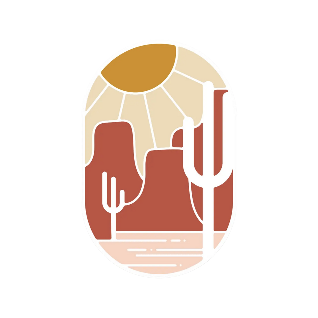 Desert Sunset Sticker