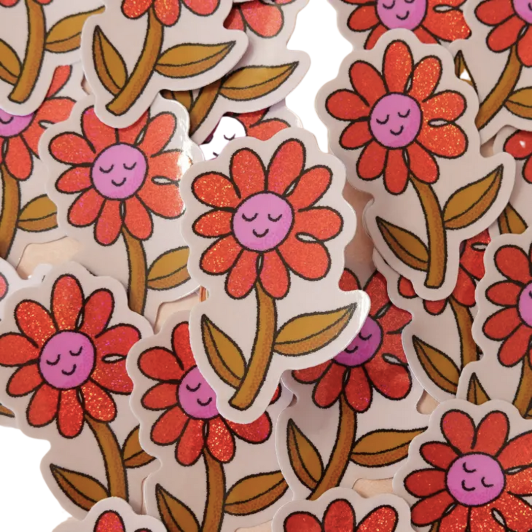 Little Daisy Glitter Sticker