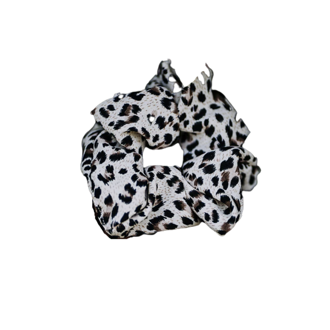 Light Leopard Print Scrunchie