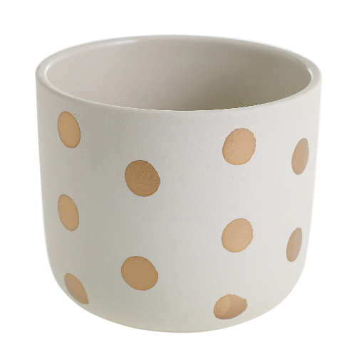 Izzy Pot Small Dots  5"x 4.25"