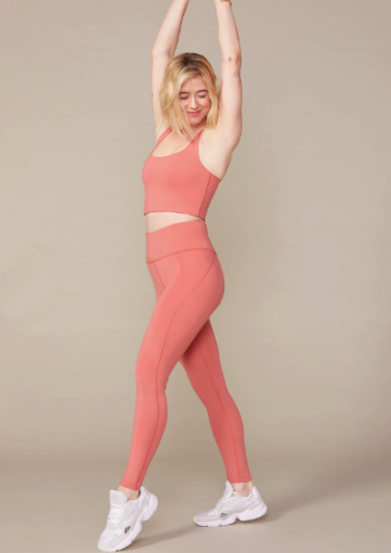 Compressive High-Rise Legging in Clay