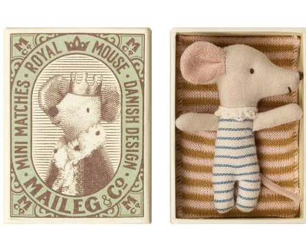 Sleepy Wakey Baby Mouse in Matchbox