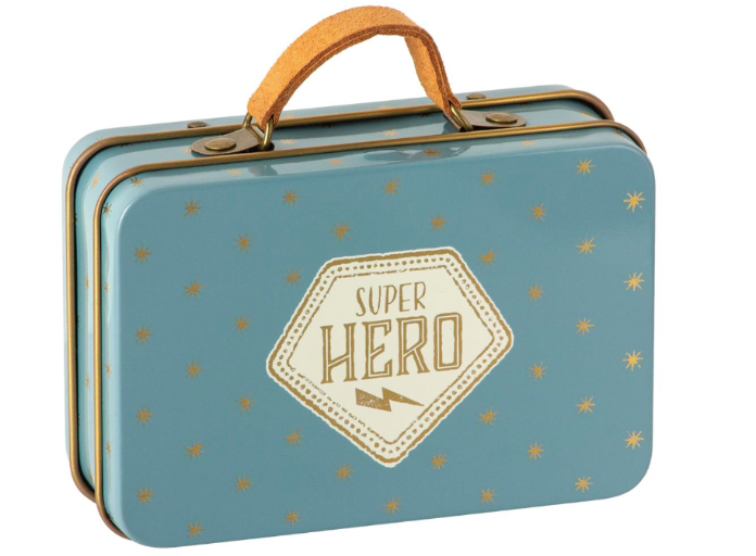 Superhero Little Mouse in Suitcase