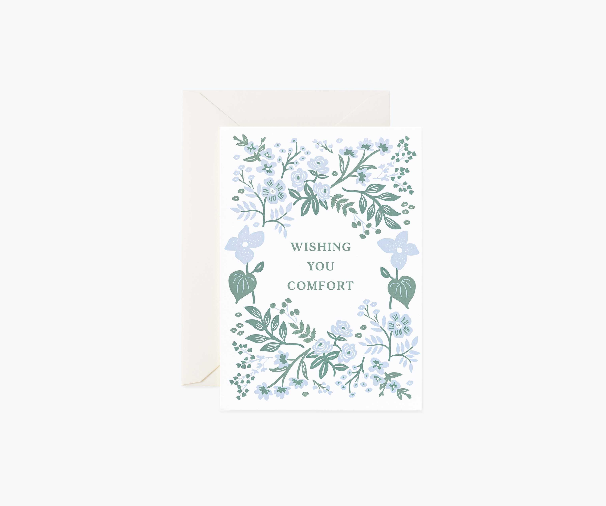Indigo Sympathy Letterpress Card