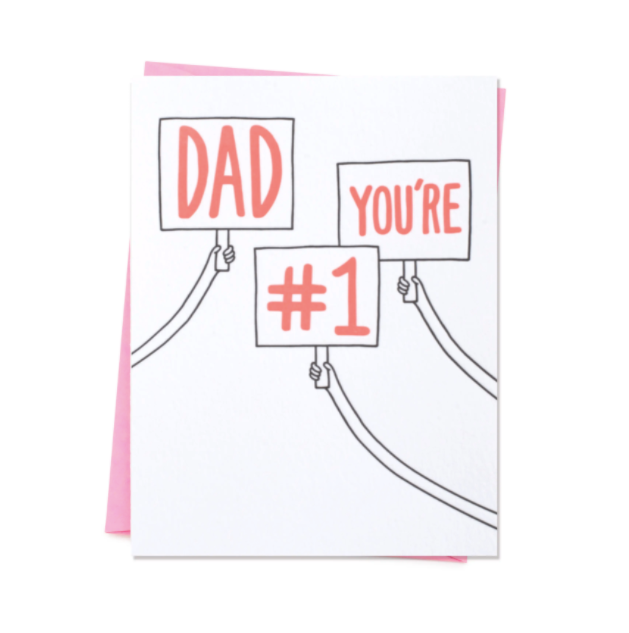 Dad You're #1 Father's Day Card