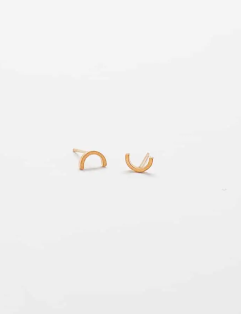 Mini Arc Stud Earrings