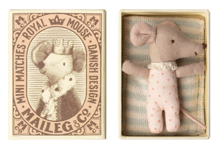 Sleepy Wakey Baby Mouse in Matchbox