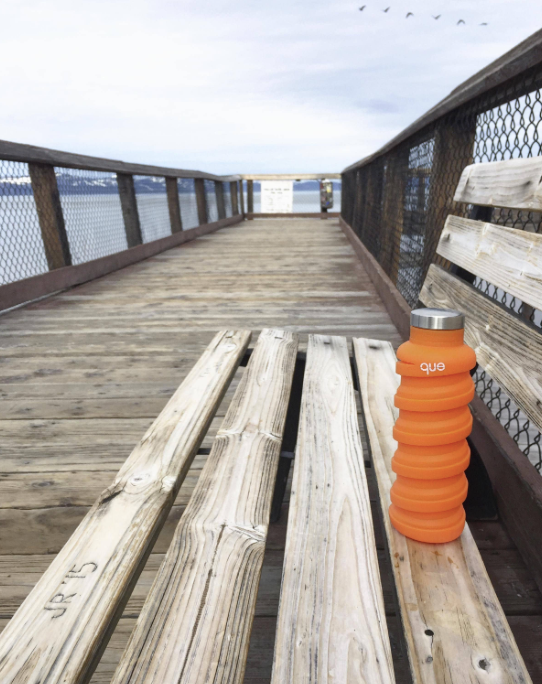 Que Collapsable Water Bottle 20oz