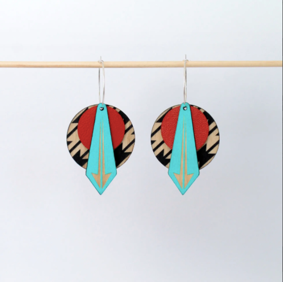 Arrow Earrings in Southwestern