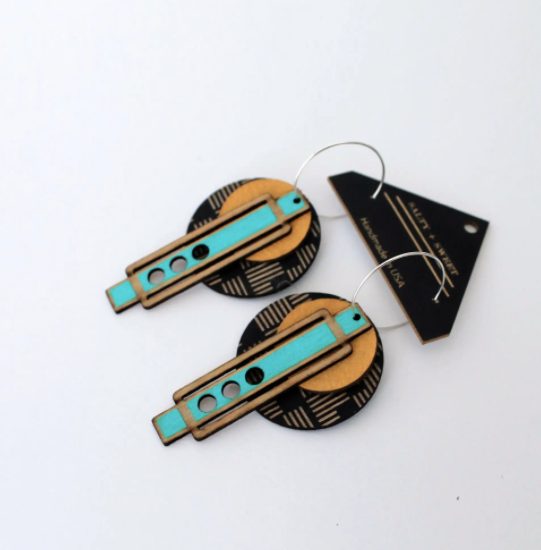 Wright Earrings in Geo