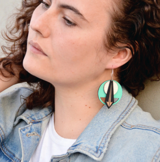 Arrow Earrings in Turquoise