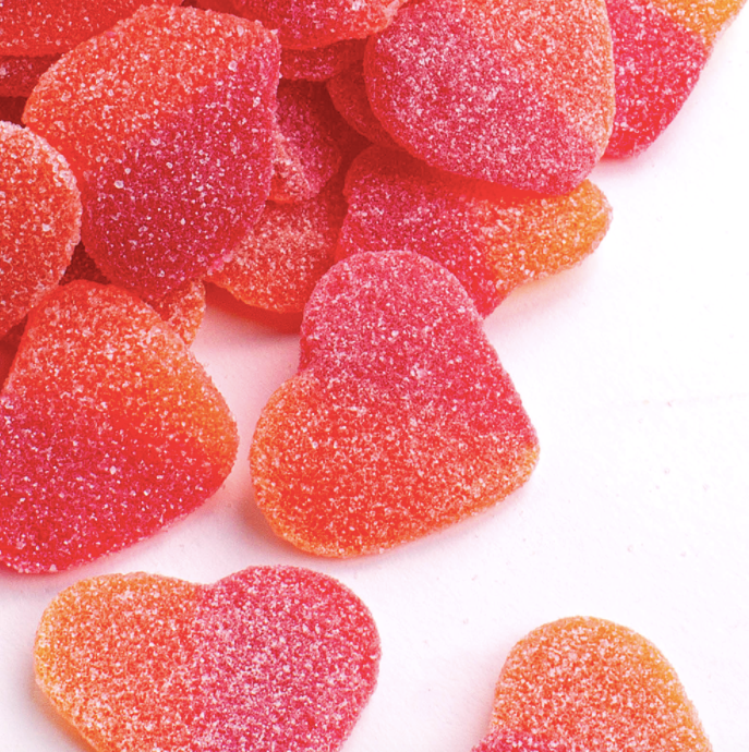Peach Hearts Gummies