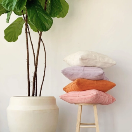 Chindi Pillow in Peony