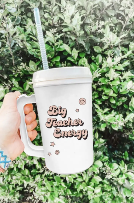 Big Teacher Energy Mega Mug