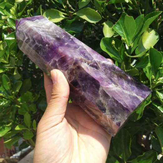 Natural Dream Amethyst Polished Crystal Tower - Large